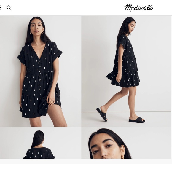 Madewell tiered mini dress lightspun gauze - Picture 8 of 12